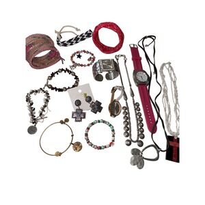 Lot of Lucky Brand Alex & Ani Jessica Simpson & Other‎ designer jewelry